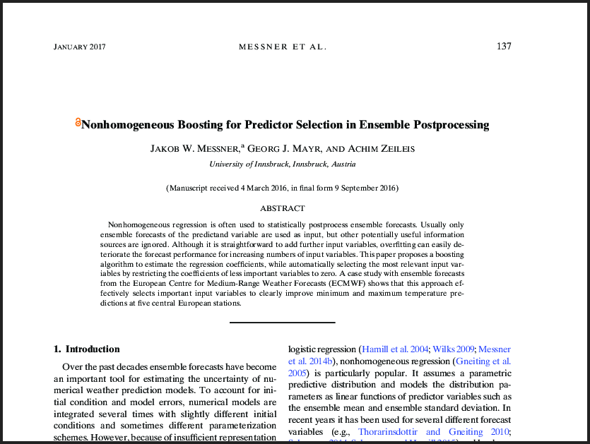 non-homogenous boosting